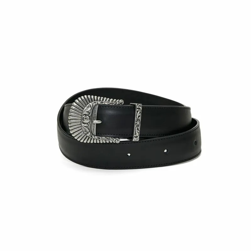 AES SKULL ENGRAVED BUCKLE BELT