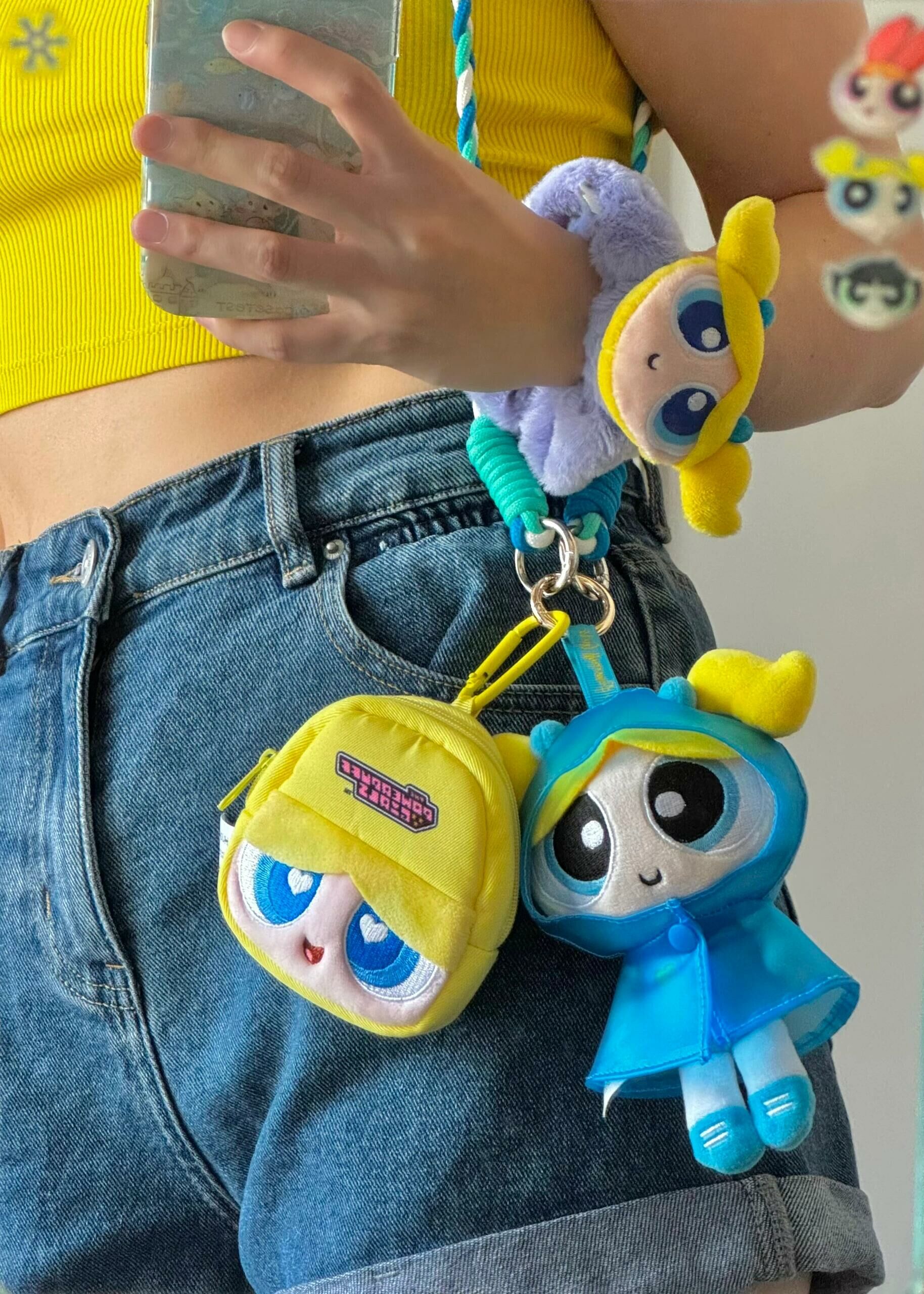 飛天小女警 正版授權 毛絨耳機包 吊飾 鑰匙圈 零錢包 耳機包 3款(任買兩件711免運) /預購