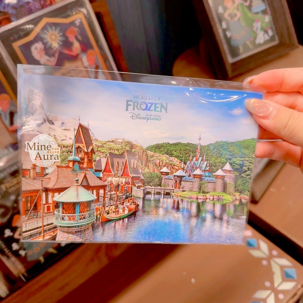 World of Frozen 限定 艾倫戴爾王國 樂園場景 明信片 冰雪奇緣 Frozen -香港迪士尼樂園