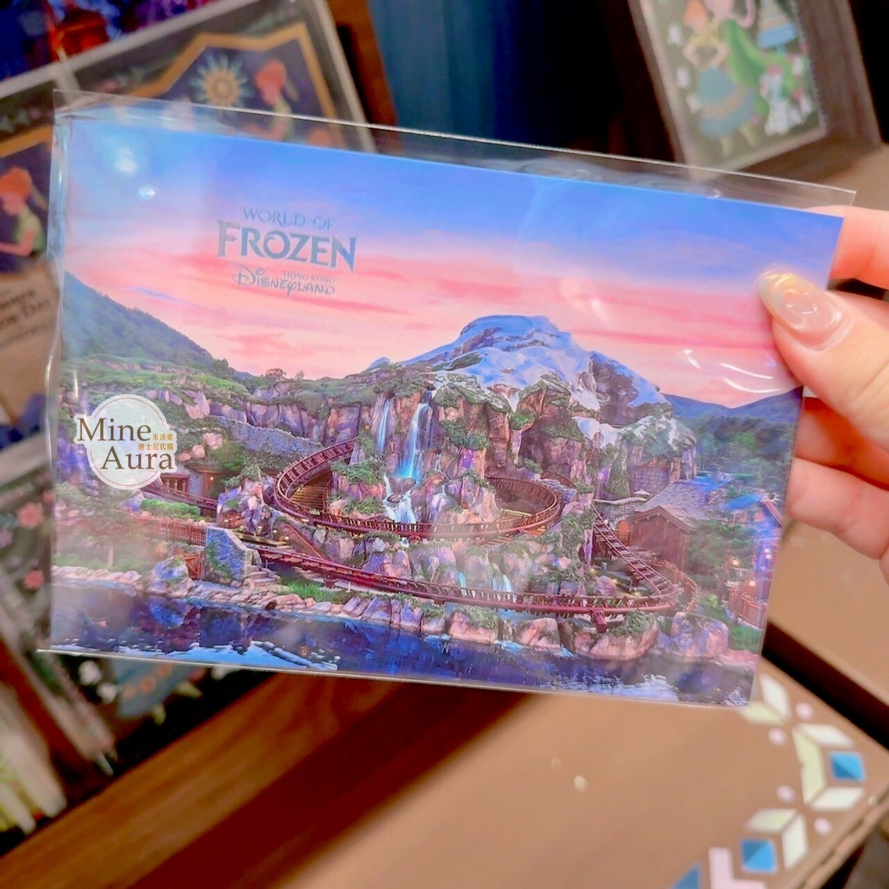 World of Frozen 限定 艾倫戴爾王國 樂園場景 明信片 冰雪奇緣 Frozen -香港迪士尼樂園