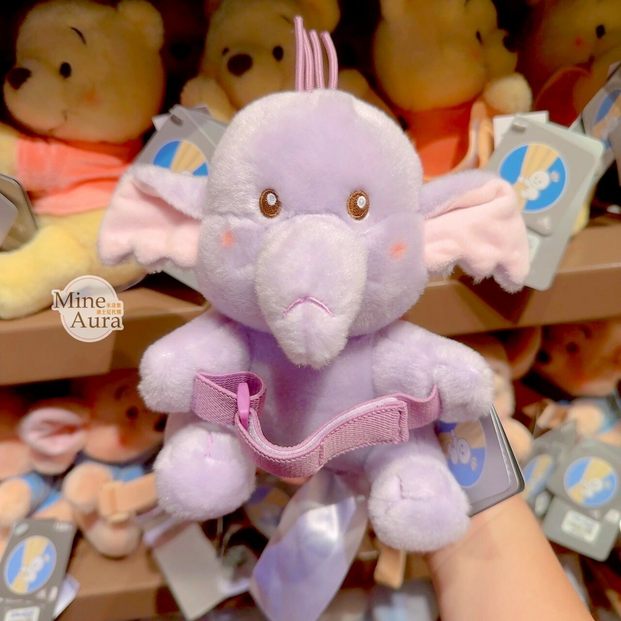 小象嘟嘟 lumpy 娃娃 絨毛造型 抱抱 絨毛 造型 窗簾束帶 窗簾綁帶 小熊維尼 Winnie the Pooh -香港迪士尼樂園