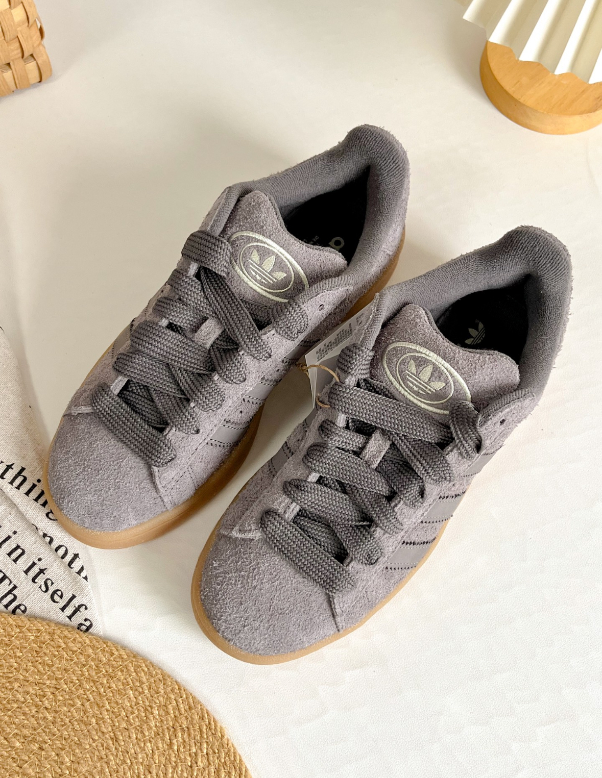 Adidas Originals Campus 00s 麵包鞋 灰紫色 灰色 麂皮 焦糖底 IH2661/預購