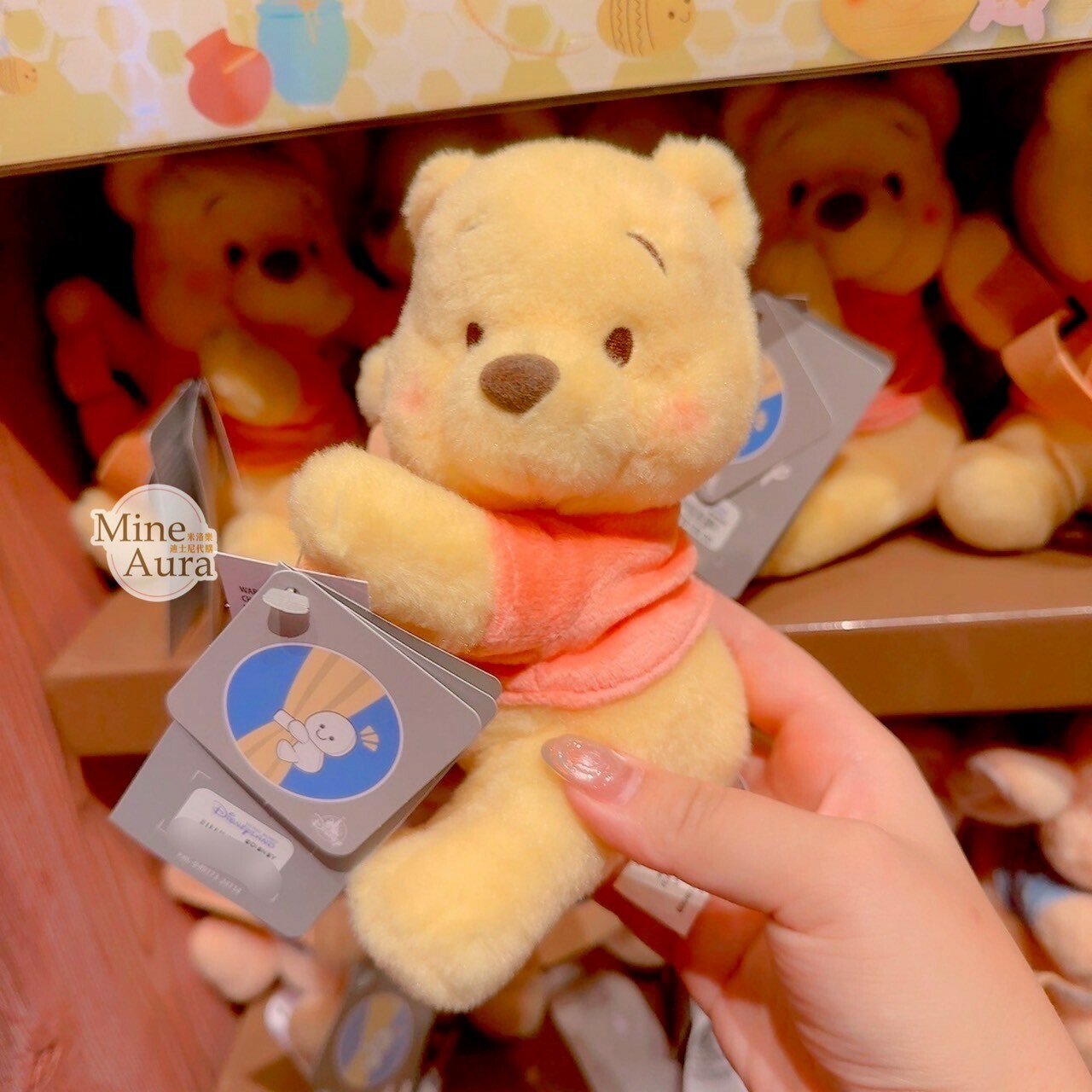 小熊維尼 Winnie the Pooh 絨毛造型 抱抱 窗簾束帶 窗簾綁帶 -香港迪士尼樂園