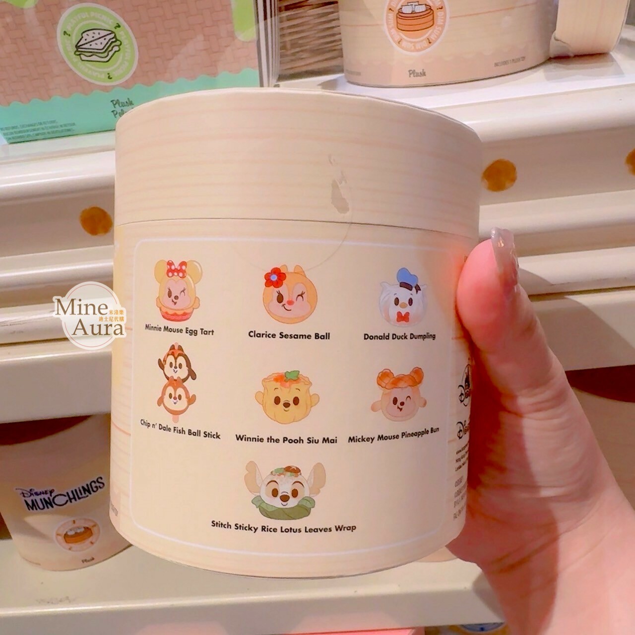 MUNCHLINGS 系列 蒸籠 食物造型 擺飾 迷你 娃娃 玩偶 盲選盒 盲盒 -香港迪士尼樂園