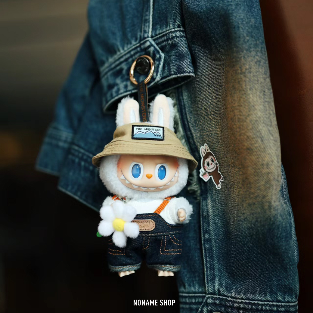 POP MART 泡泡瑪特 THE MONSTERS LABUBU 春天野在家 系列 搪膠 吊飾 17CM