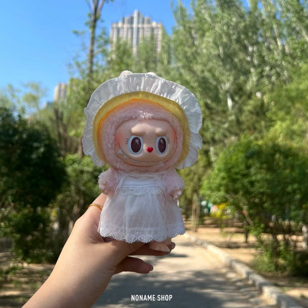 POP MART MOKOKO 泡泡瑪特 樂園 限定 搪膠 掛件 二代 粉色 白色洋裝