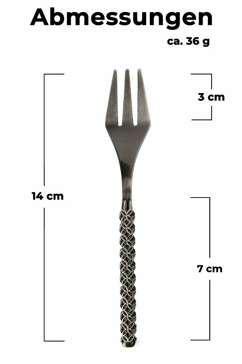 Shisha Fork Fleur - Gun Metal