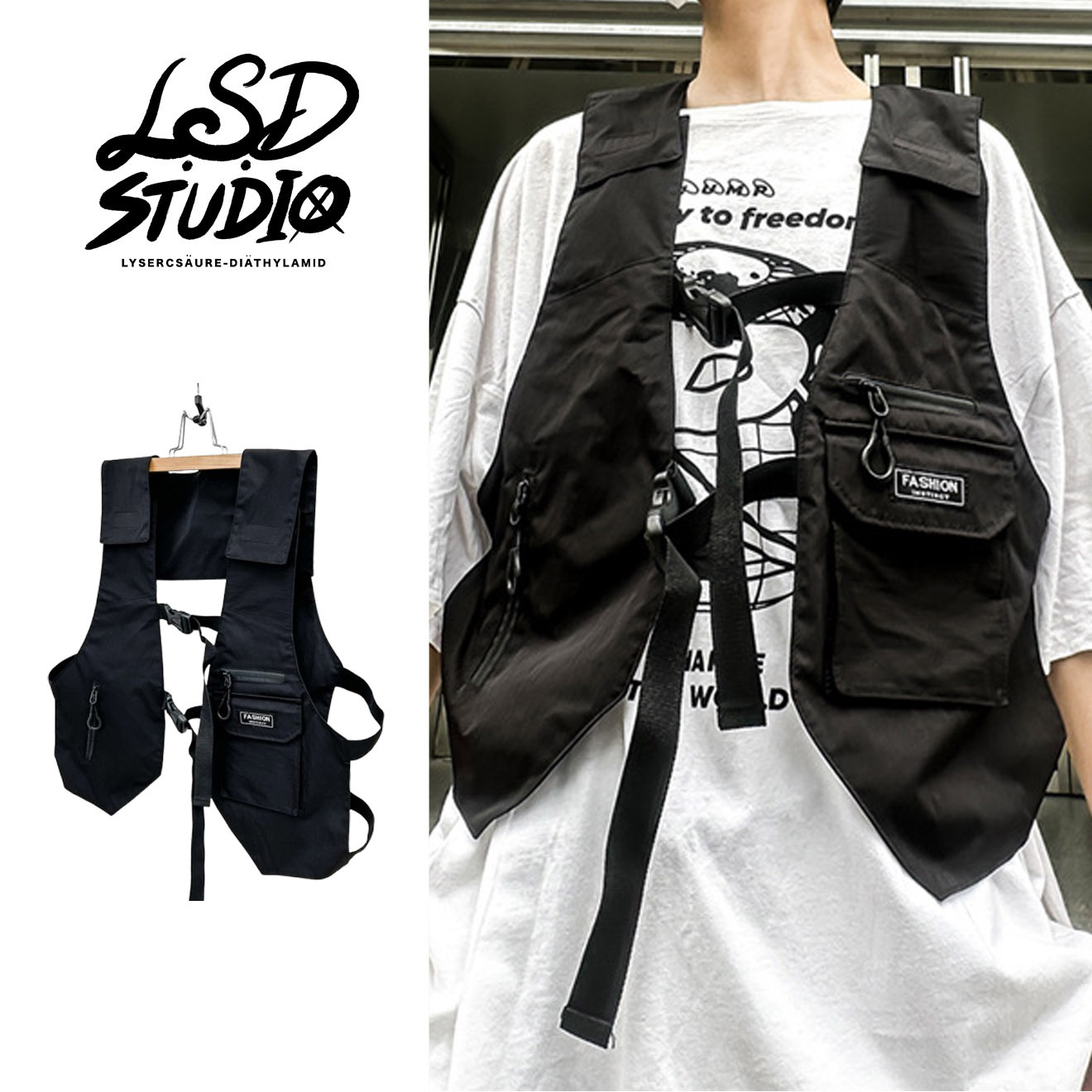 【BGZG015】戰術機能尼龍口袋背心