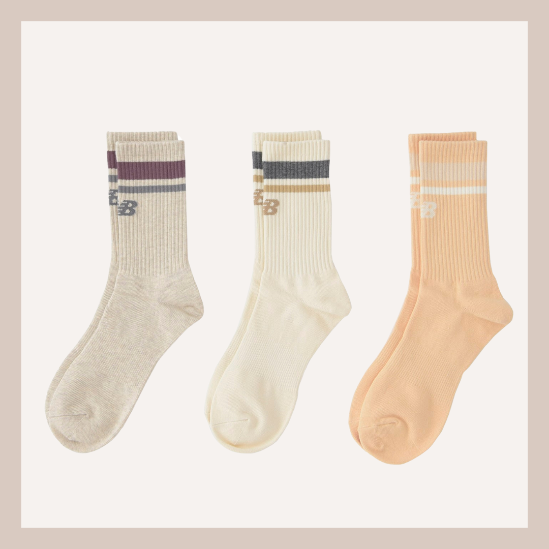 New Balance beige socks