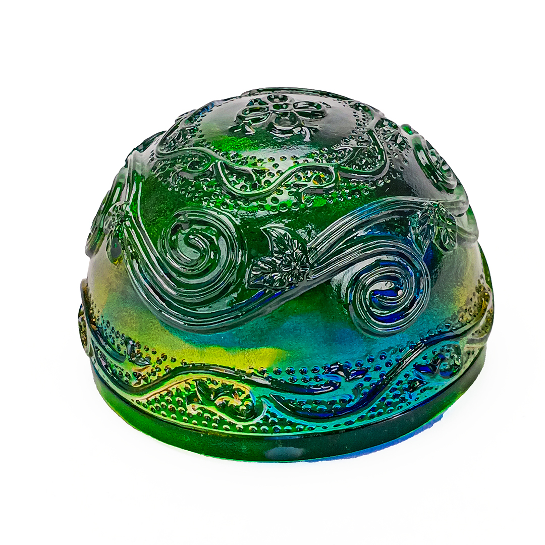 富貴綿延水晶琉璃文鎮｜開運風水擺飾 提升運勢的藝術收藏品