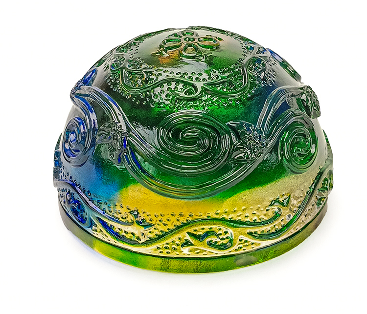 鹿港窯禮品館 富貴綿延水晶琉璃文鎮 - 居家開運擺飾