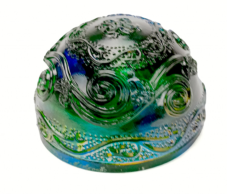 鹿港窯禮品館 富貴綿延水晶琉璃文鎮 - 居家開運擺飾