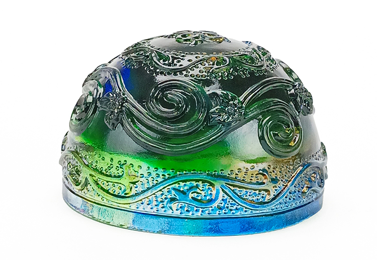 鹿港窯禮品館 富貴綿延水晶琉璃文鎮 - 居家開運擺飾