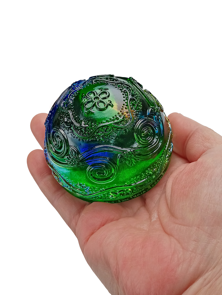 鹿港窯禮品館 富貴綿延水晶琉璃文鎮 - 居家開運擺飾