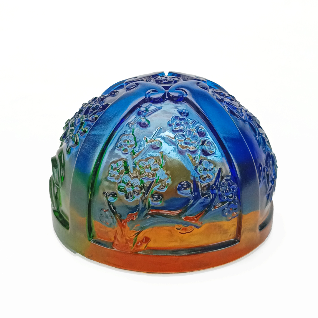 四季如意水晶琉璃文鎮｜典雅寓意 圓滿守護每個季節的吉祥能量