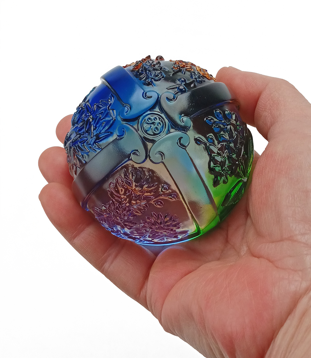 四季如意水晶琉璃文鎮｜典雅寓意 圓滿守護每個季節的吉祥能量