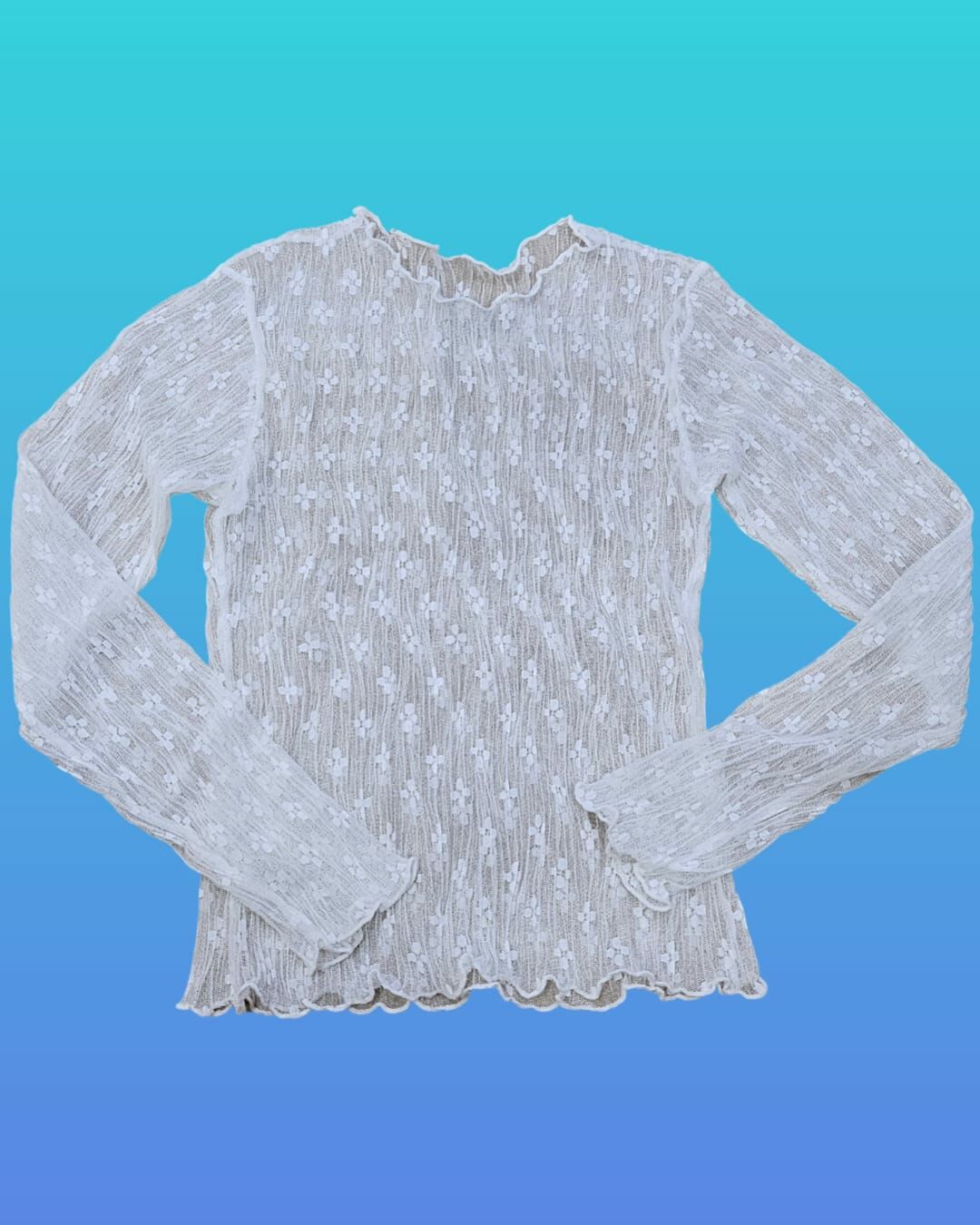 現貨 透視長袖TEE（此為清貨價貨品不設退換） (AT10680)