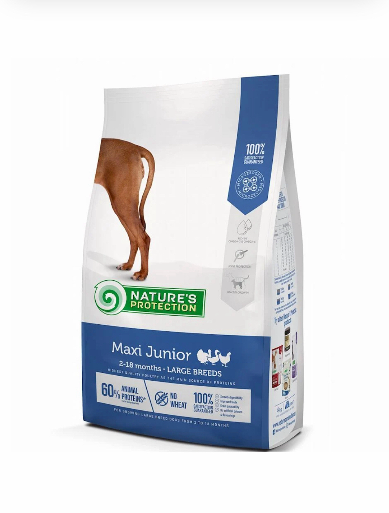 Nature's Protection MAXI Junior 中大型幼犬潔齒配方-雞、魚 全天然狗糧 12kg（適合2-8個月幼犬）