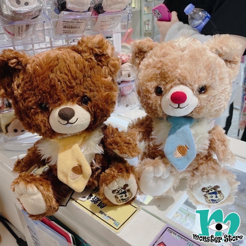 大學熊鋼牙大鼻對裝毛公仔
