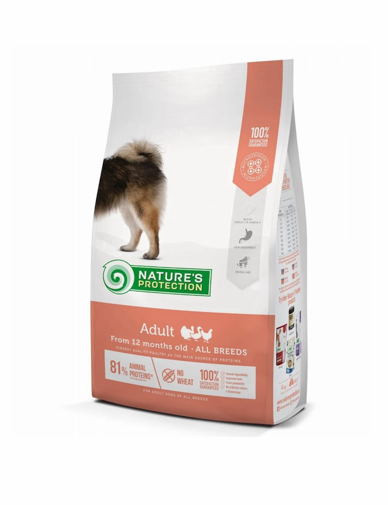 Nature's Protection Adult 成犬配方-火雞、雞、鴨 全天然狗糧 18kg（適合1歲以上狗狗)