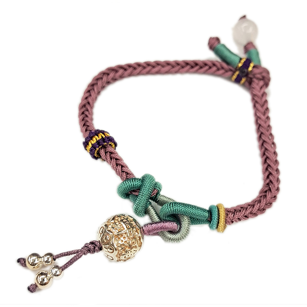 六字真言{毫雕}純銀 中國結手鍊【十方】151534