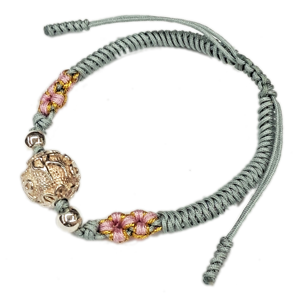 六字真言{純銀}中國結手鍊【十方】151717