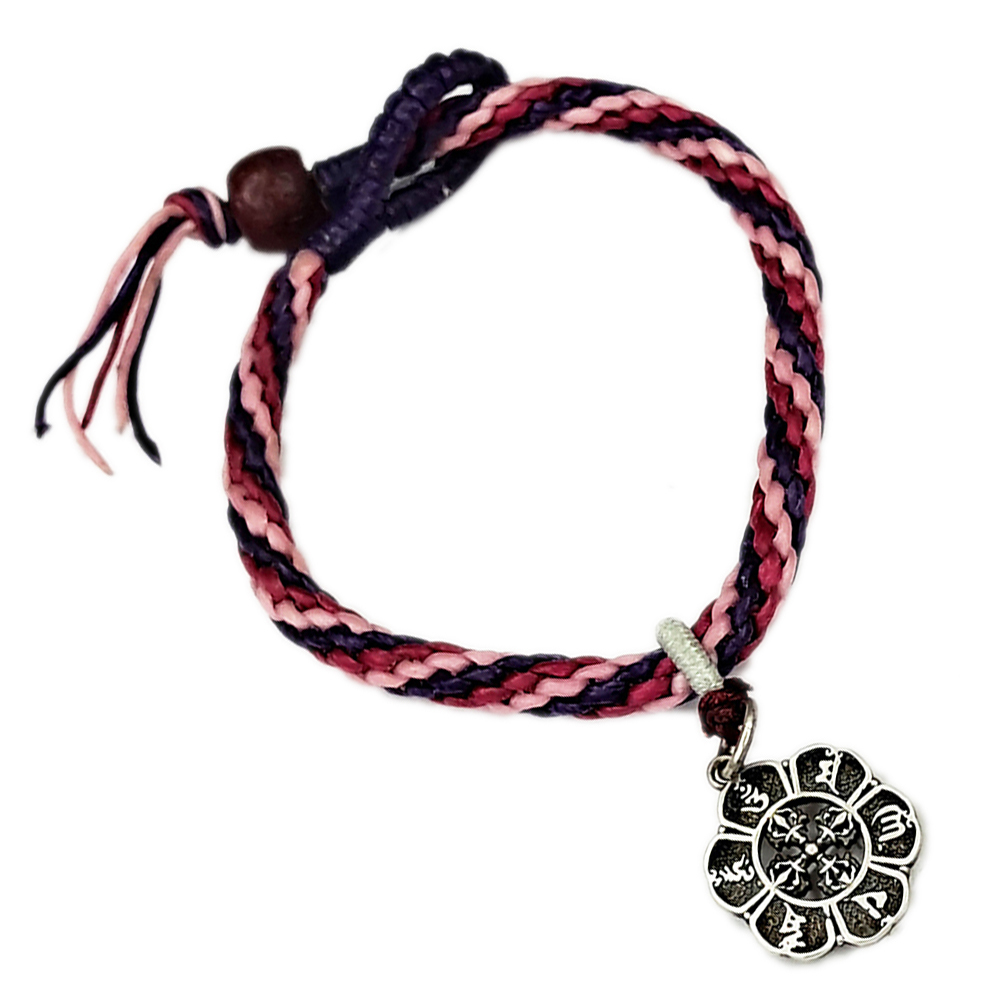 八吉祥十字杵{純銀}中國結手鍊【十方】151581