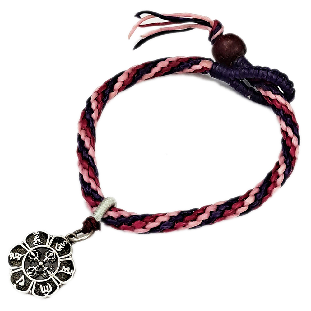 八吉祥十字杵{純銀}中國結手鍊【十方】151581