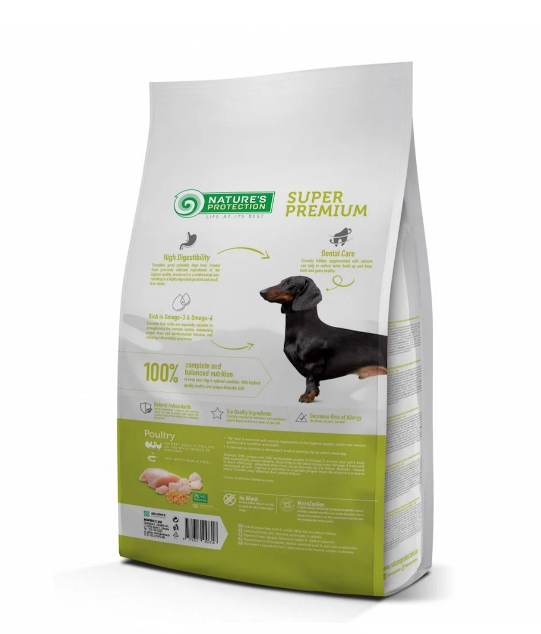 Nature's Protection MINI Adult 小型成犬配方-雞、魚 全天然狗糧 2kg（適合8個月以上狗狗)