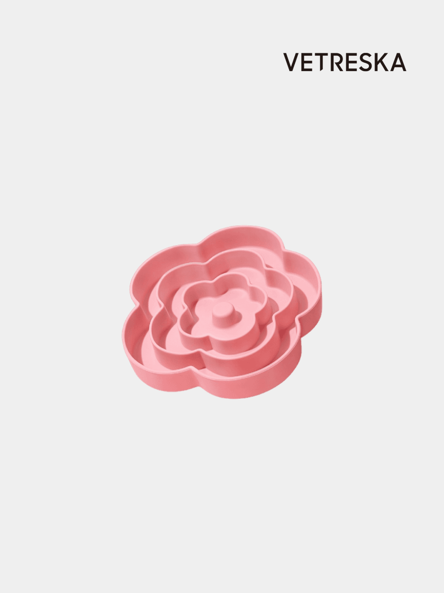 【VETRESKA】寵物矽膠慢食碗｜花花
