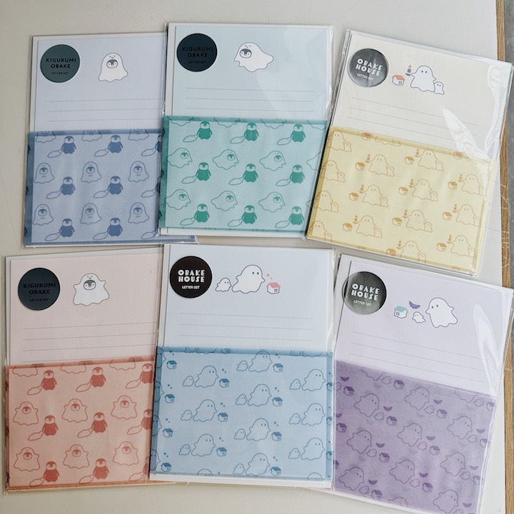 幽靈 信封信紙組 活版印刷＋描圖紙信封｜日本EL COMMUN