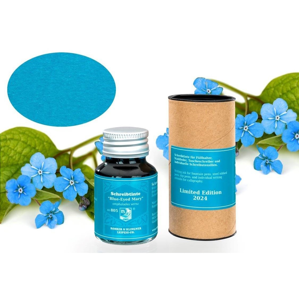 2024限定色 錦龍花藍  鋼筆墨水｜德國 Rohrer & Klingner