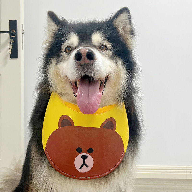 宠物口水巾 可自立 围兜 小西瓜，粉红小猪，莎莉鸭，布朗熊