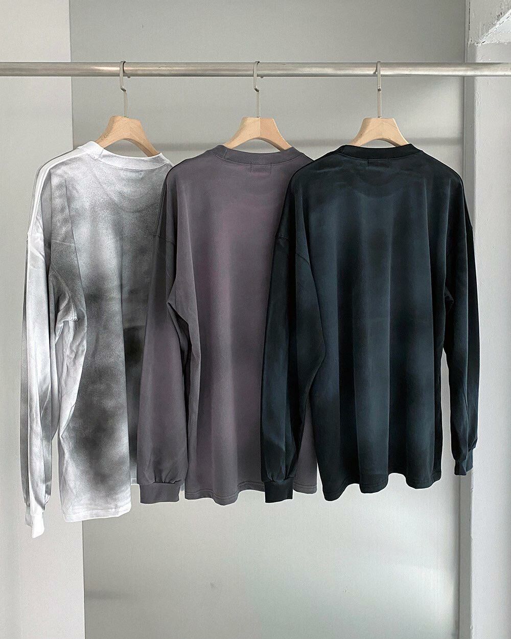 OverSize仿污英文字圖案長袖衫  VOLT-065T