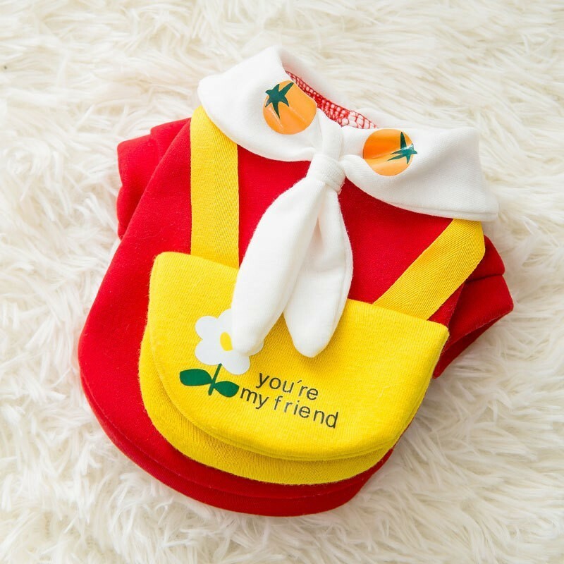 宠物衣服 卡通卫衣款挎包