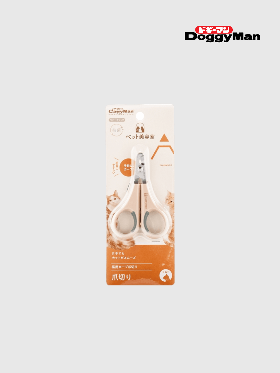 【日本DoggyMan】貓用｜抗菌彎曲指甲剪