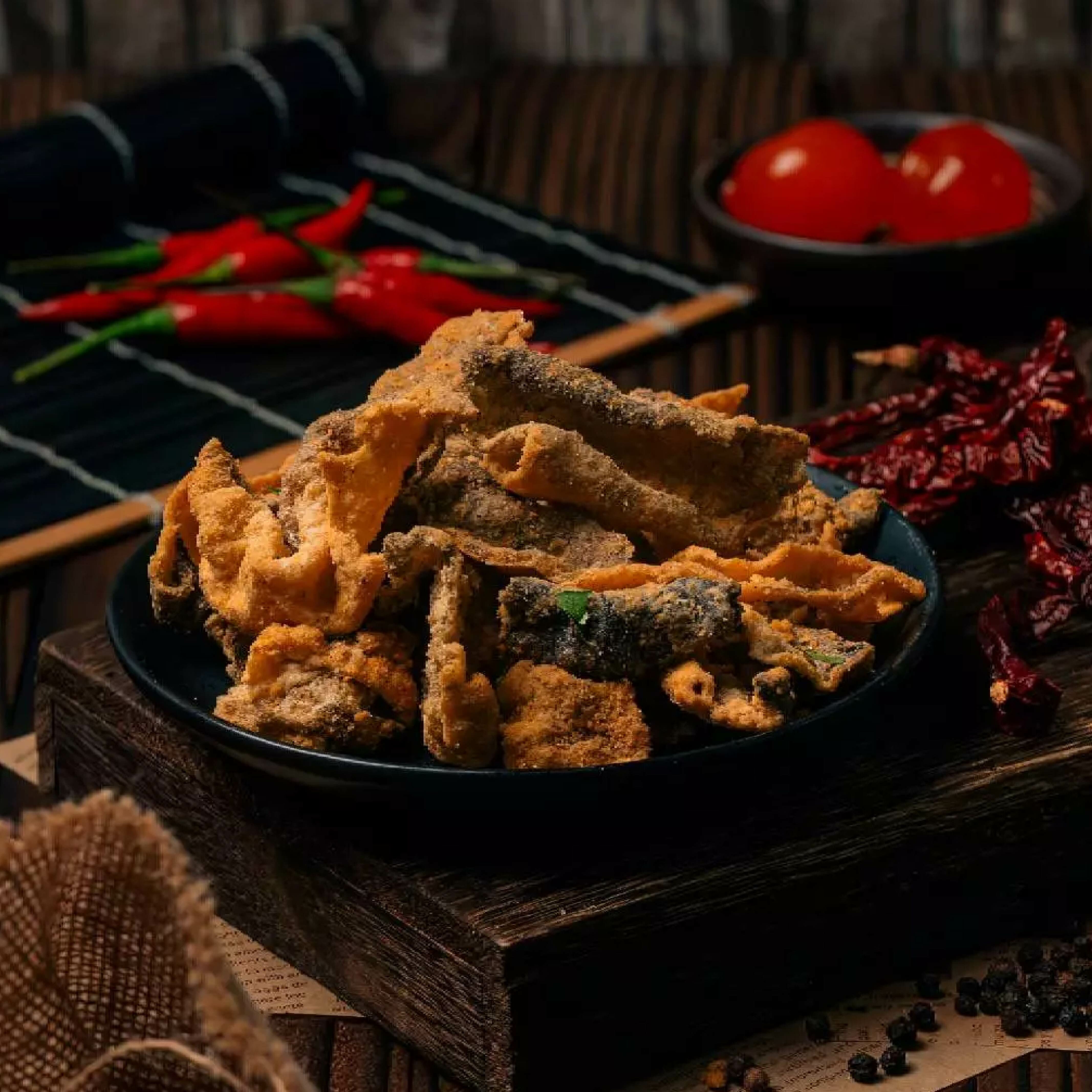 Crusty's 麻辣鹹蛋魚皮