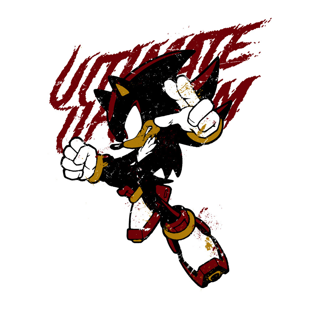 Cospa 0519 究極生命体 シャドウ Tシャツ [ソニック・ザ・ヘッジホッグ] WHITE