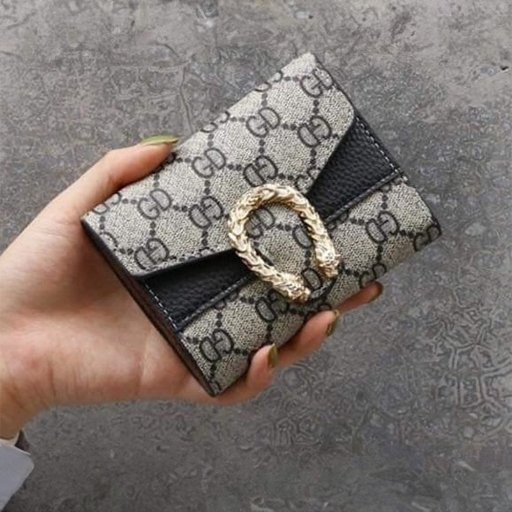 【Tory Barley 托里巴利】TRR-C026-4 滿版 金黑 三折短夾-小