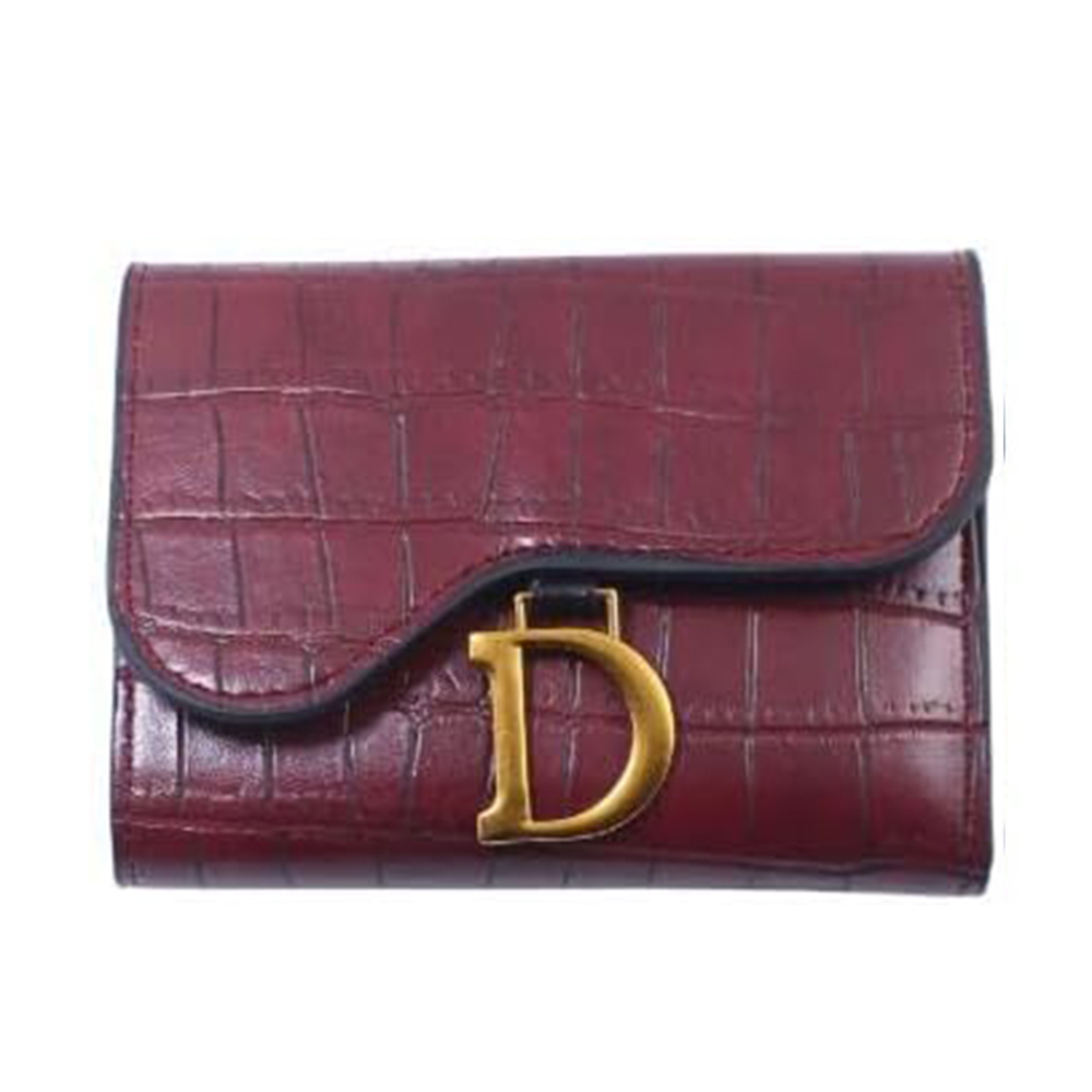 【Tory Barley 托里巴利】TRR-C028 鱷魚 壓紋D 金屬扣環 短夾