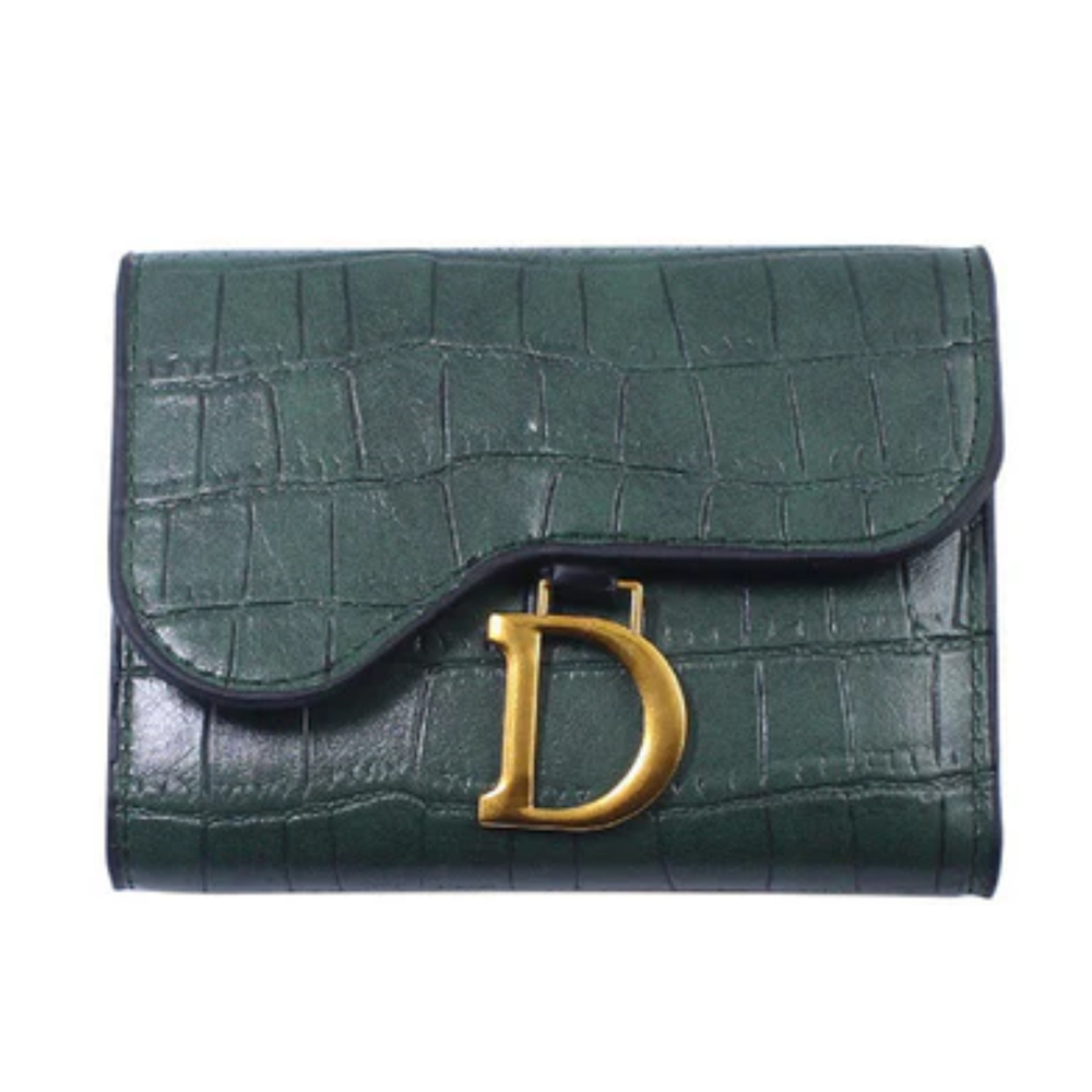 【Tory Barley 托里巴利】TRR-C028 鱷魚 壓紋D 金屬扣環 短夾