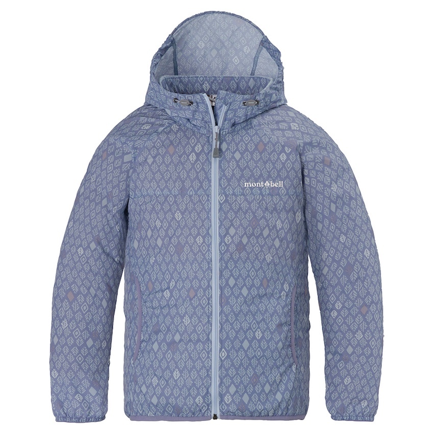 日本 Mont-Bell Wind Blast Print Hooded Jacket Kid's 兒童外套