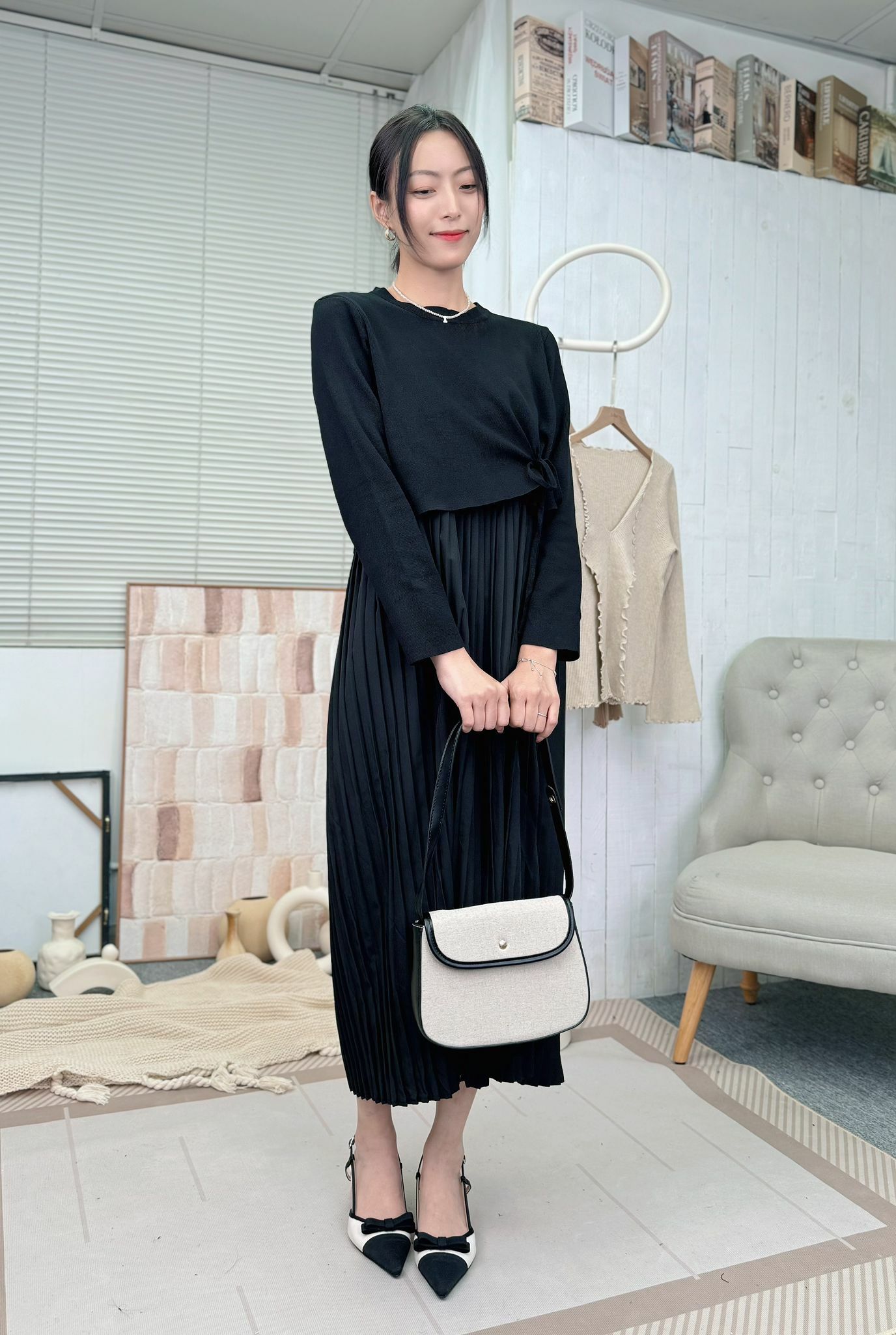 SET#6442 ♡覆蓋式兩層連身裙♡