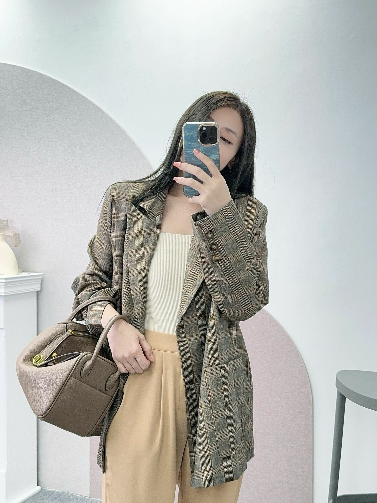 JK#6451 ♡CoffeeBrownJacket♡