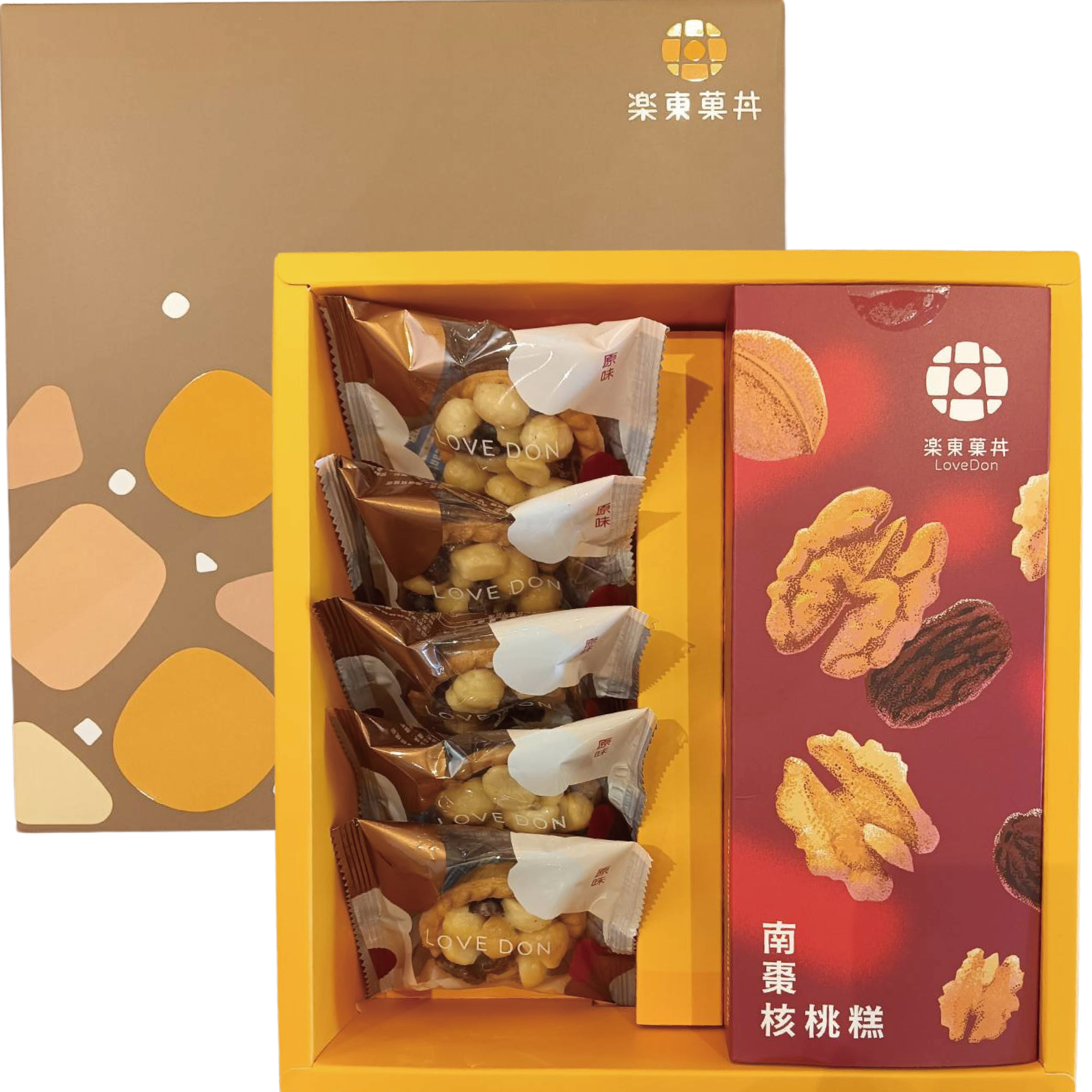 [A08-南棗] 菓珍樂心禮盒- 堅果塔5入+南棗核桃糕200g