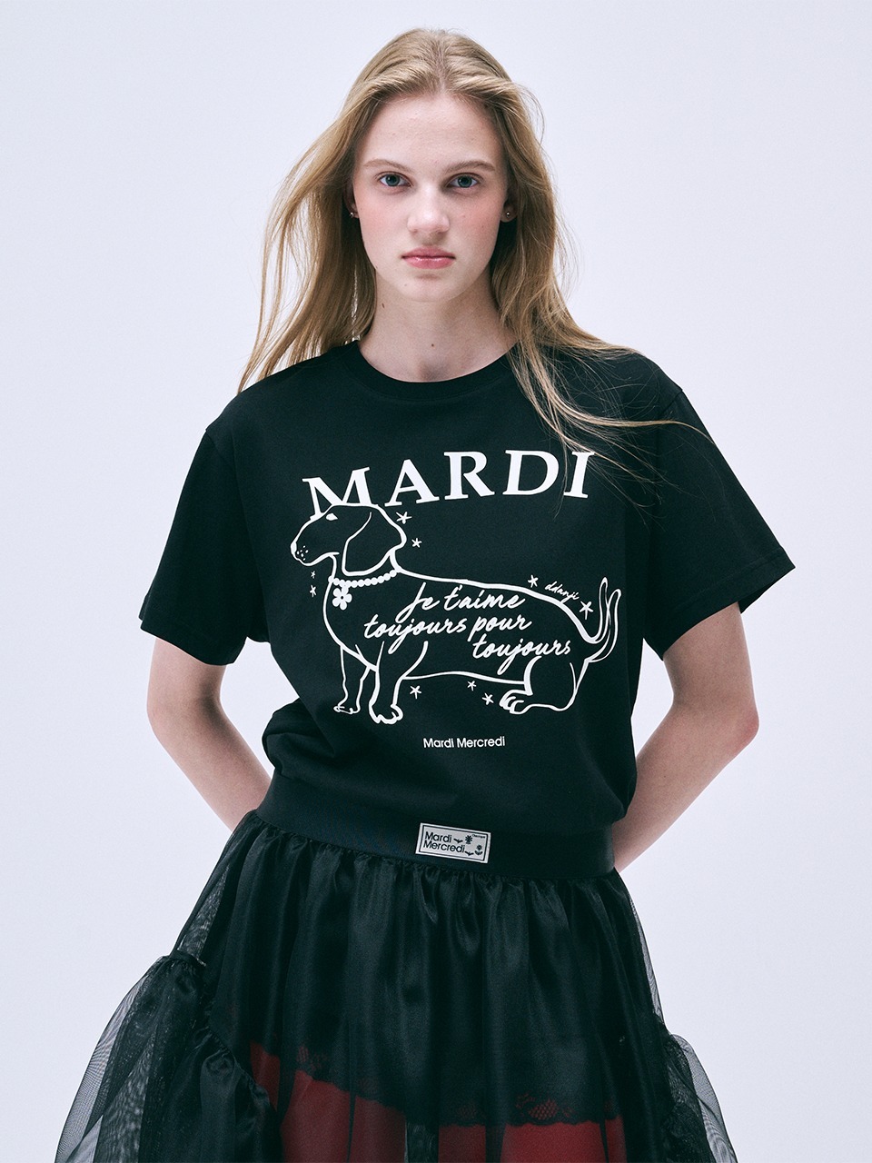 Mardi Mercredi TSHIRT SWING THE TAIL DDANJI FLOWER CHOKER