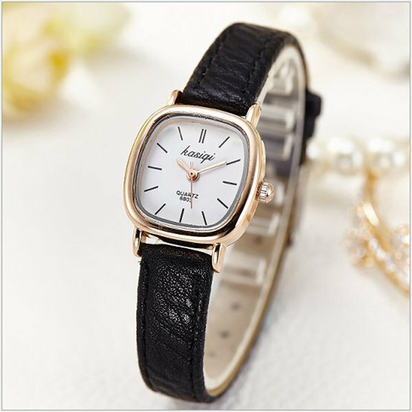 韓國JK Kasiqi 女款時尚潮流休閒學生高檔皮帶女士石英表 J0122