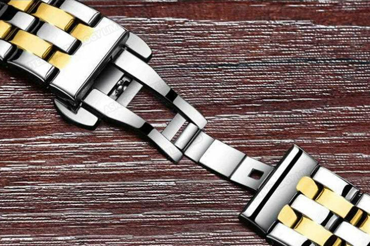 韓國JK, Crnaira 男士高檔時尚石英手錶-金色 J0130