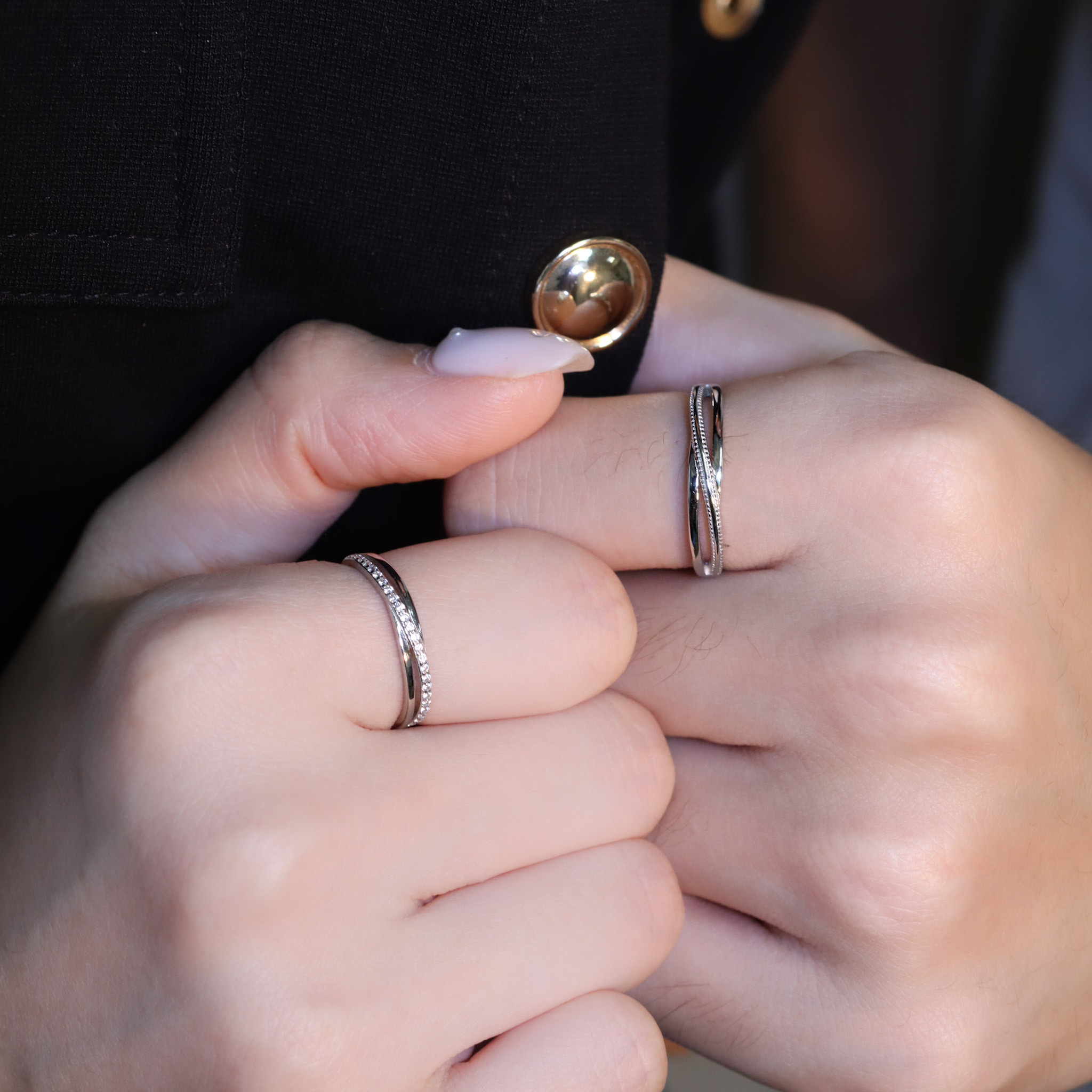 | 925銀・白金 | 註定相遇情侶戒指 （男款 /女款）  | RI0742 |