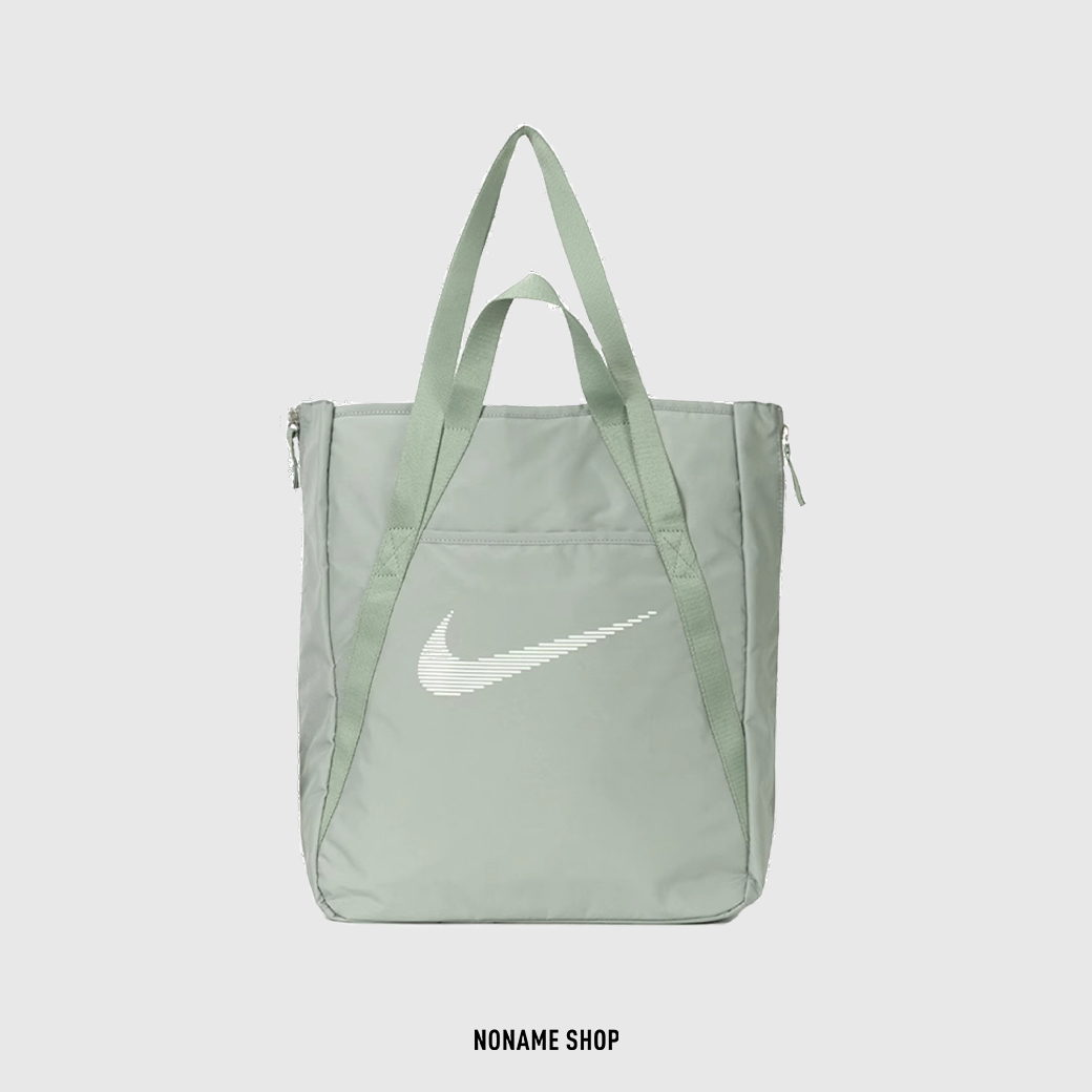 NIKE GYM TOTE BAG 多夾層 托特包 單肩包 牛油果綠